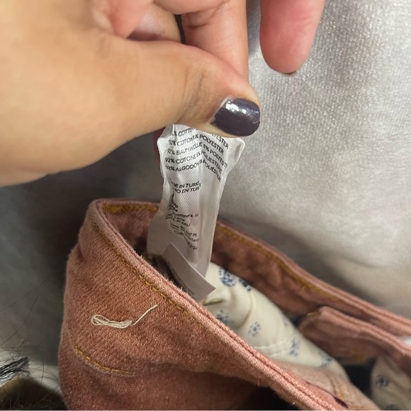 Pilcro x Anthropologie The Vintage Straight Distressed Jeans In Red Size 27 - Picture 11 of 12